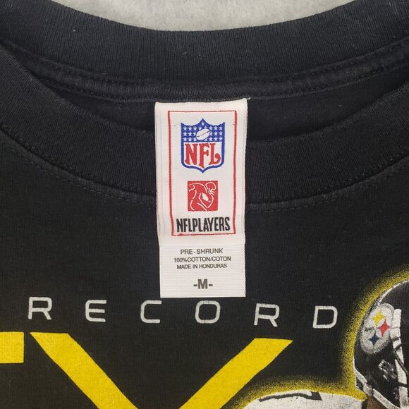 Vintage Pittsburgh Steelers 6x Super Bowl Champs‎ Graphic T-Shirt Mens M Black - Picture 3 of 5